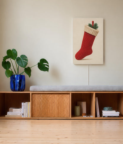 Snug cover for Ikea Synfonisk frame speaker displayed in a contemporary beige interior 